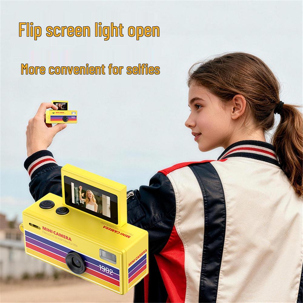 New Cross-Border Flip Screen Thumb Camera: Video Recorder for Students & Kids