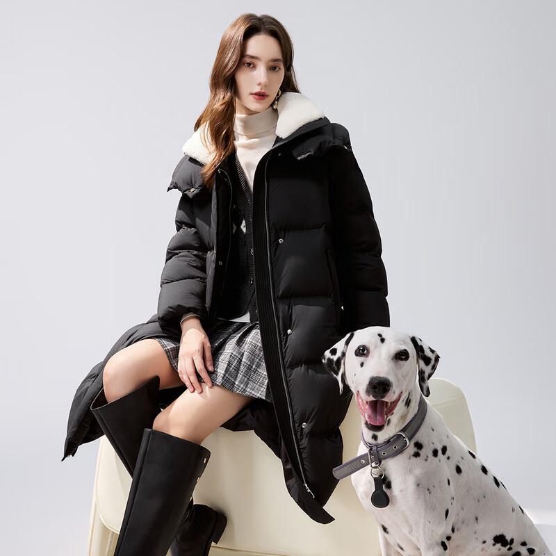 Women's Mid-length Lapel Down Jacket