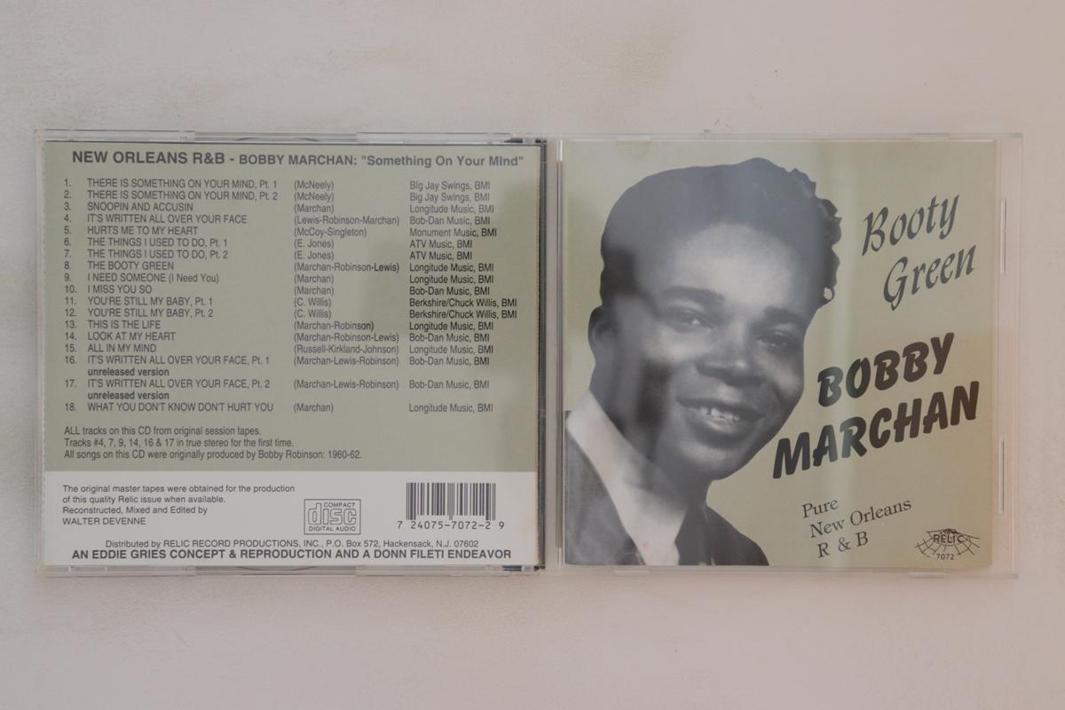 

CD BOBBY MARCHAN - Something On Your Mind 7072 Relic 1994 US Soul/Funk Used
