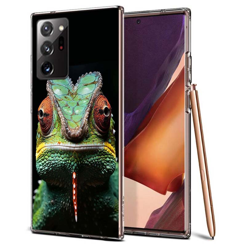Lizards and Geckos Have Big Eyes Phone Case for Samsung A55 A35 A25 A15 A07 A05S A16 A17 A26 A36 A37 A56 A57 Galaxy Note 20 10 A