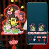 DIY Material Bag Mid-Autumn Festival Lantern DIY Glowing Light-Up Bunny Lantern  Photography Props
