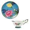 Wedgwood Wanderlust Sapphire Garden Teacup and Saucer [Parallel Import]
