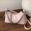 Stylish Crescent Crossbody Bag Women - PU Leather Mini Shoulder With Zip Daily Use Korean Japanese Fashion