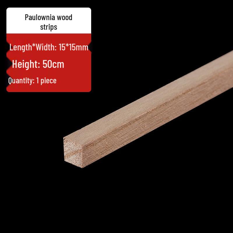 Paulowniahout Strips voor 3D Modelbouw en Blokhut Constructie