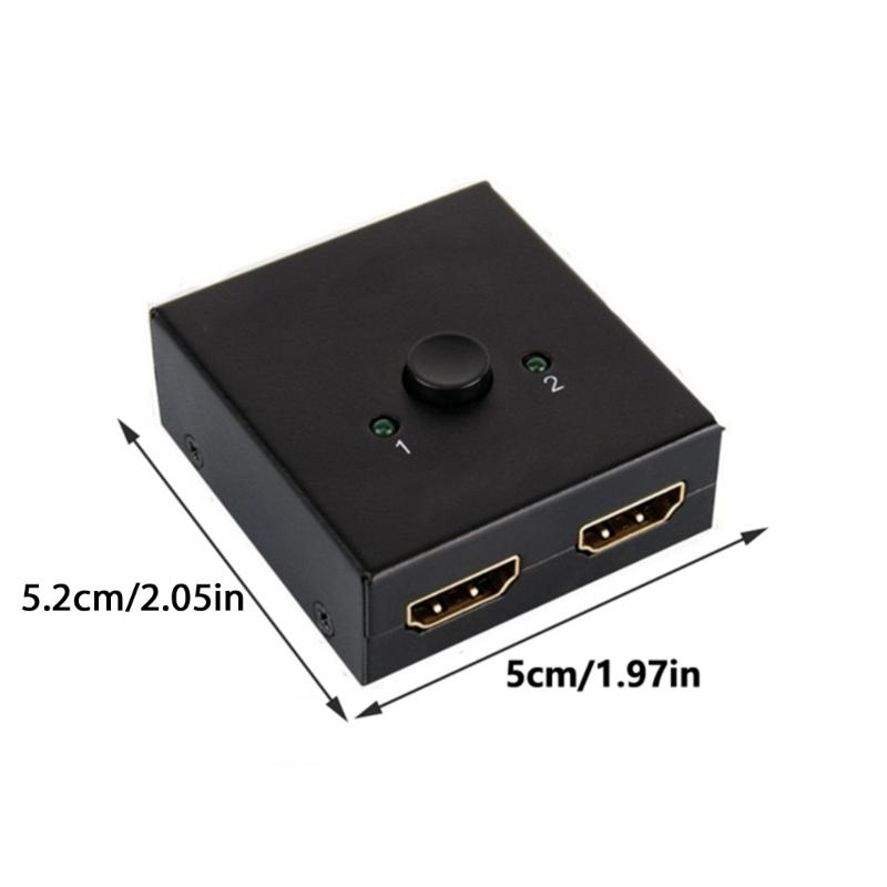 BiDirectional HDMIs Switcher With Double Input Outputs Functionality For Clearly Video Transmission In Multiple Setting