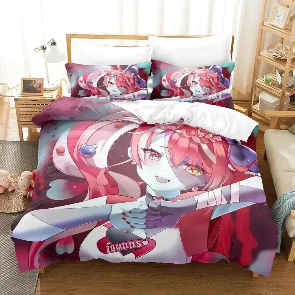 Comforter Kureiji Ollie The Iconic Zombie Idol Bedding Set Duvet Bed Set Comforter King Queen Size Boys Adult