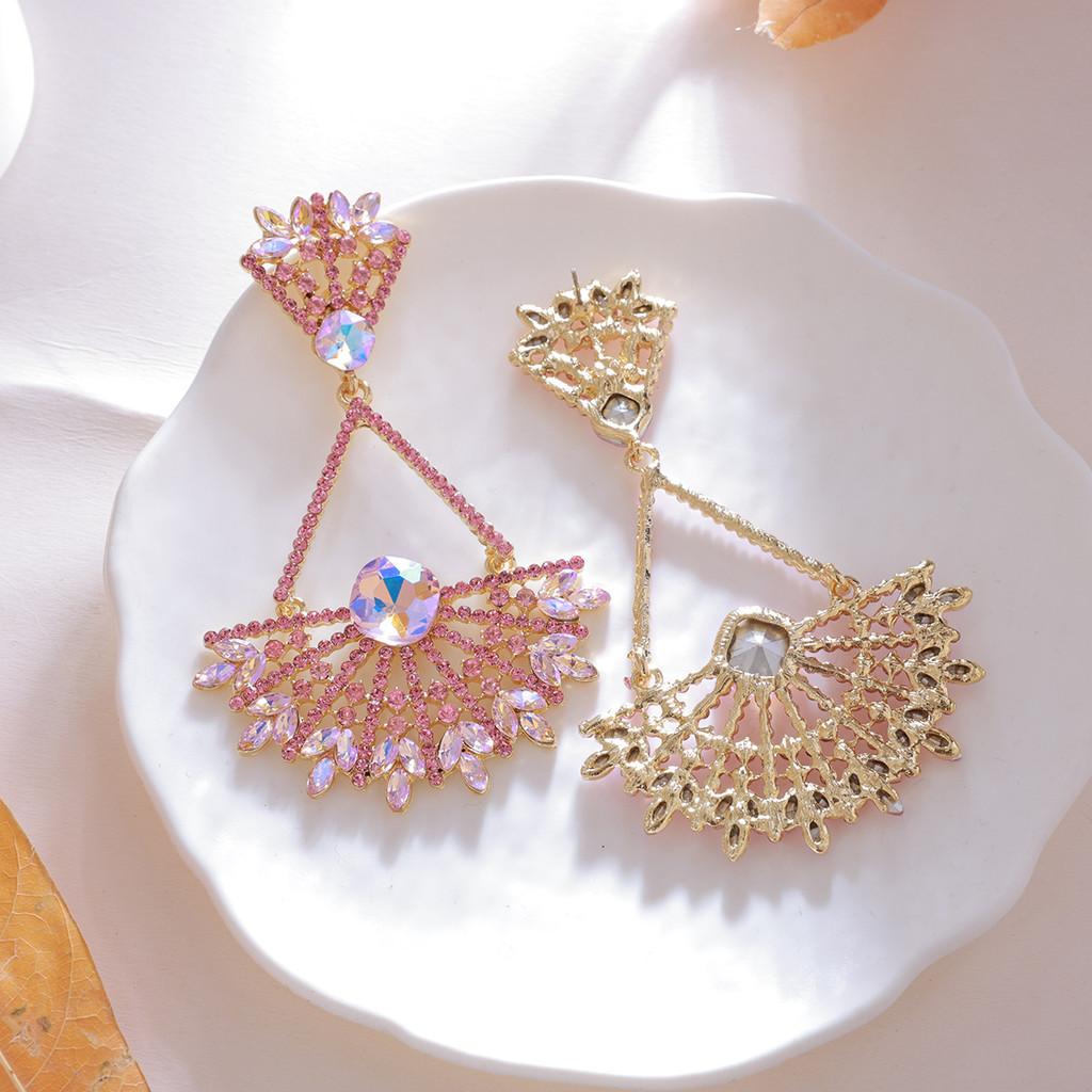 Geometric Hoop Earrings For Women With Gold Plating Retro Style Fashion Jewelry