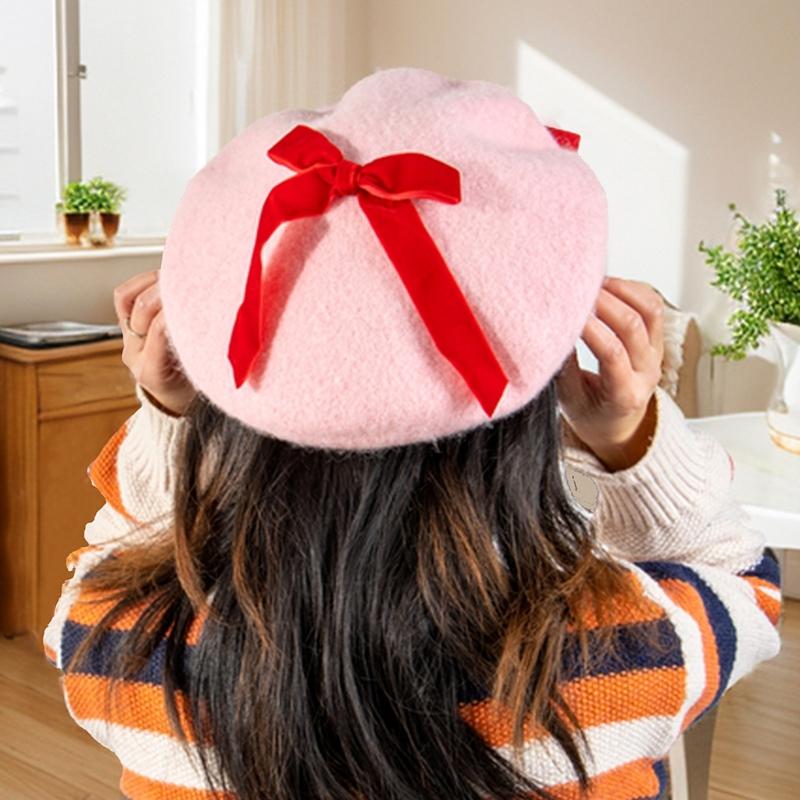 Trendy Painter Hat Strawberry Fashion Hat British Beret for Dating Photography Cabbie Headwear Painter Hat