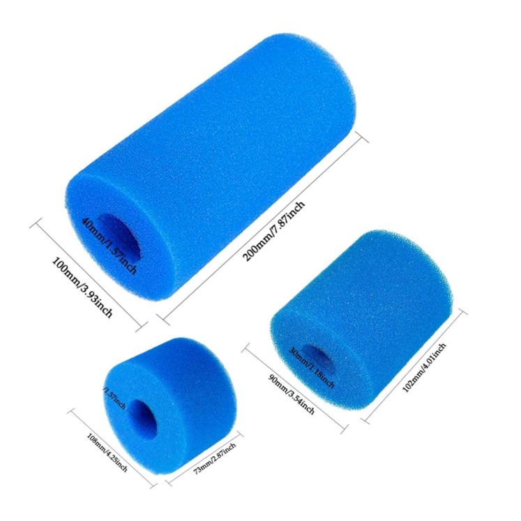 Intex S1 Typ Außen-Schwimmbecken Schaumstofffilter Schwamm Wiederverwendbar Bio-Schaum Reiniger Wasserfilter Kartusche Reinigungsgerät Wannen Wasserbecken