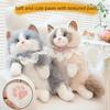 Cute Simulated Puppet Cat Backpack Super Realistic Animals Plush Bag  Birthday Gift