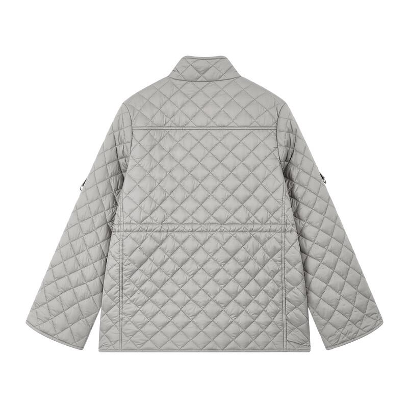 ELLE KIDS Girls' Quilted Windproof Stand-Collar Cotton Jacket
