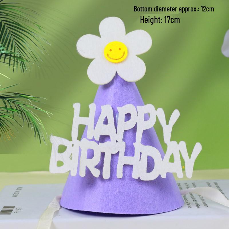 Korean Baby Bow Birthday Hat for 1-Year-Olds - Cake Decoration Accessory