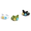 Funny Green-Monster Ring Hairpin Cool Two Color Cat-Eye Open Couples Rings Wedding Party Finger Jewelry Accessories