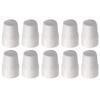 4-10pc Radiator Valve Cap Easy Push-Fit Replacement Valve Cover White ABS Plastic Long-lasting Performance Home Improvement