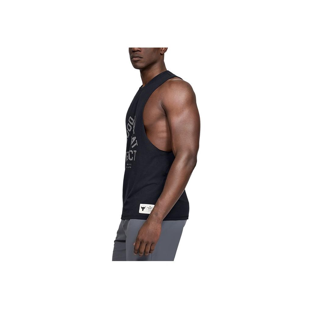 Under Armour Letter Print Training Breathable Running Vest Men tops Black 1346097-001