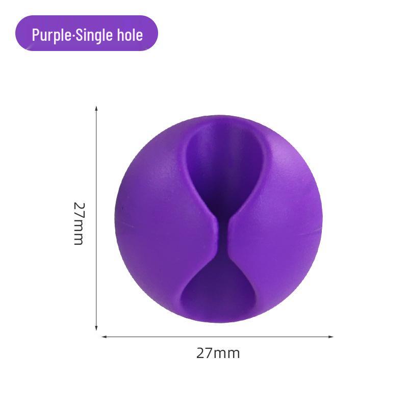 Multi-Hole Self-Adhesive Cable Organizer and Power Cord Holder