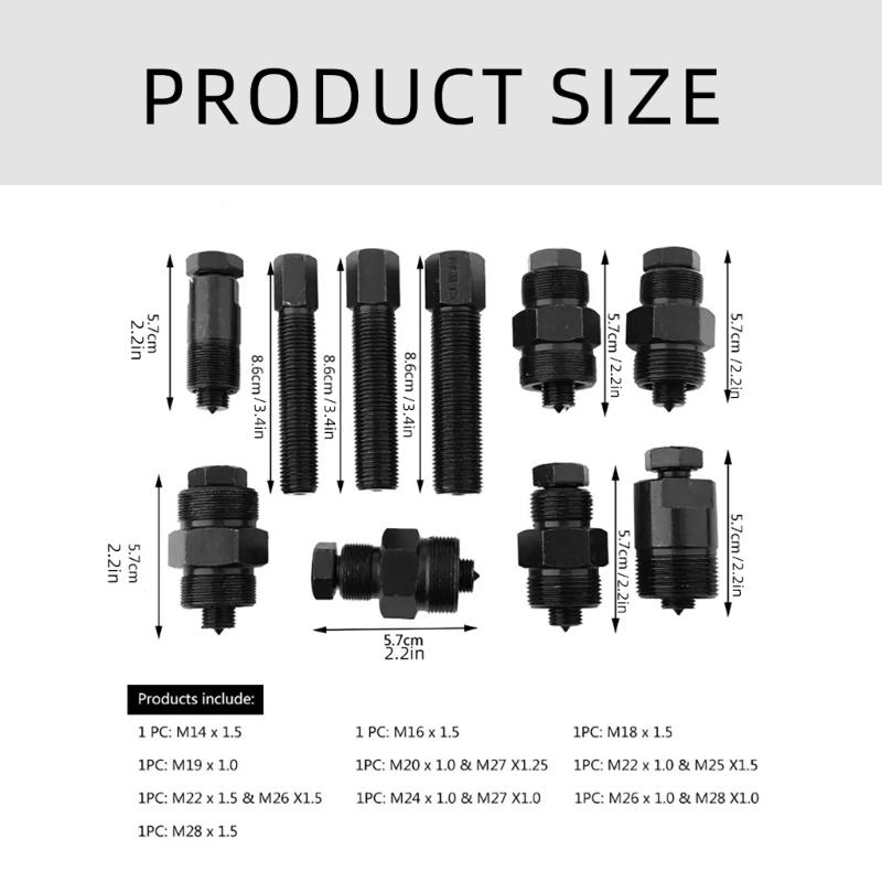 Comprehensive 10pcs Flywheel Puller Set Automotive Maintenance Tool Multifunction   Flywheel Puller Tool Set for Motorcy