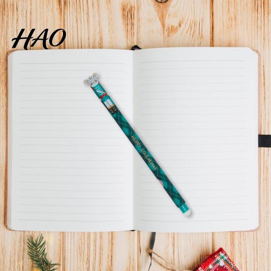 Blue Red Green Erasable Pens Pen Set Christmas Smooth Writing Ink Reusable Holiday Themed Gel Ballpoint for Wish Lists Love Cards Festive Desk