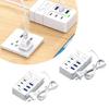 6-port Phone Charger Type C USB Desktop Wall Charging Adapter 35W Mobile Phone Power Outlet Extender Cable Dock