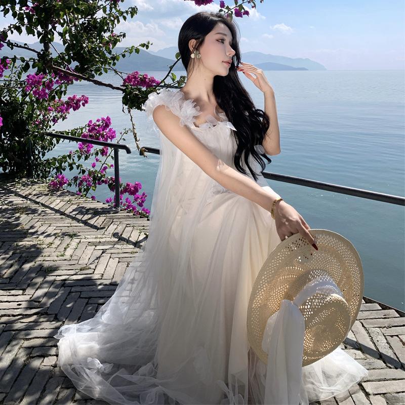 

Свадебное платье невесты Mori Super Fairy Suspender Dress Женское корейское платье для путешествий и фотосъемки Легкое свадебное платье Платье-пачка для помолвки L