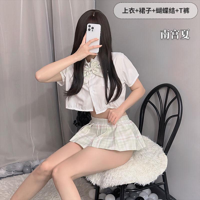 Fun pleated skirt underwear female sexy jk uniform seduction passion suit pure cute student skirt generation