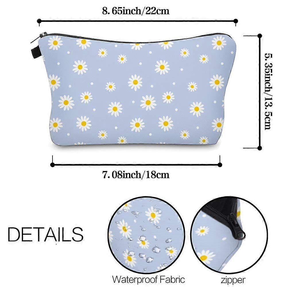 Cute travel cosmetic bag makeup bag pouch gift ladies (Daisy 1)