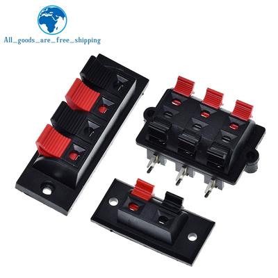 1/3pcs 2 4 6  Way Positions Connector Terminal Push In Jack Spring Load Audio Speaker Terminals Breadboard Amplifier Test Clip