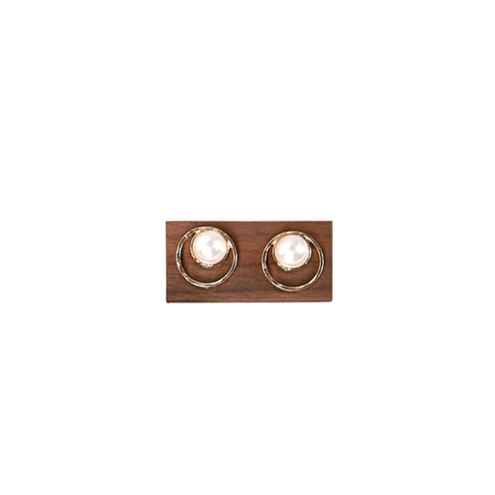 

Dark Brown Rectangular High-end Black Walnut Solid Wood Earring Display Stand Storage Photo Props Jewelry Display Stand 1Piece