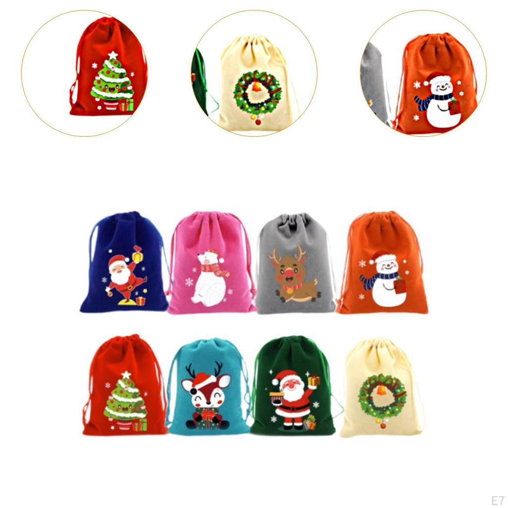 50Pcs Weihnachten Geschenk Wrap Taschen Säcke Mehrzweck Zubehör für Verpackung Party Favors mit