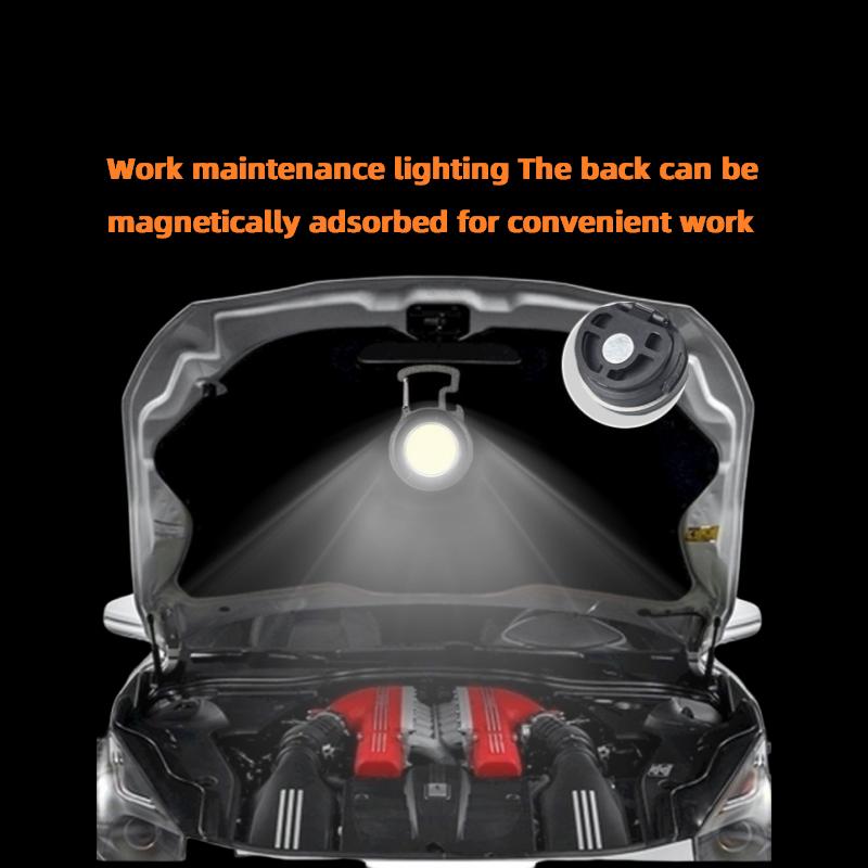 Cob keychain work light, keychain flashlight with 4 lighting modes, keychain light with cap clip bottle opener, emergency light