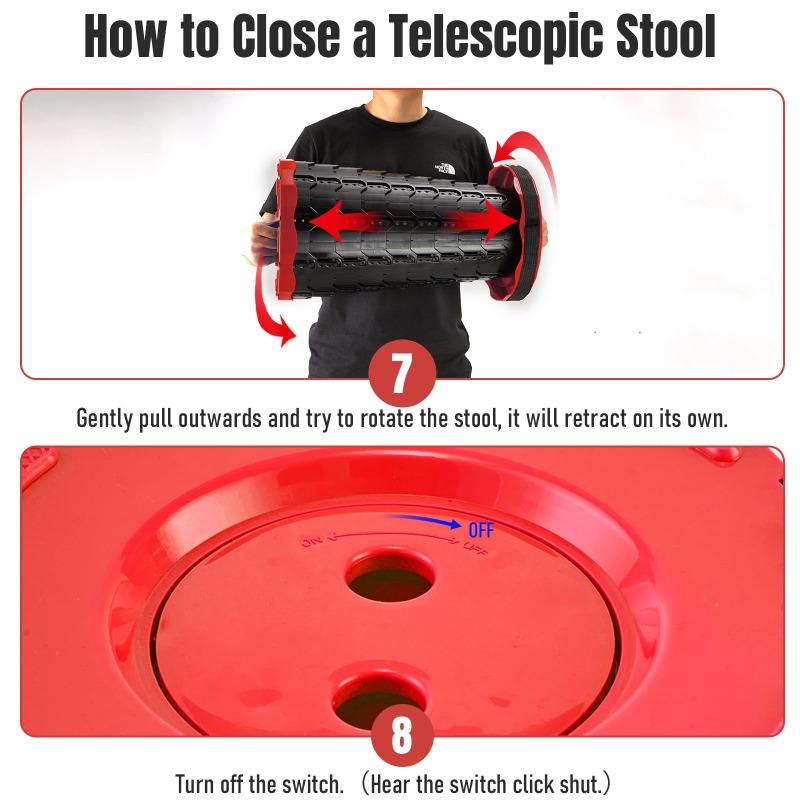 Outdoor Portable Folding Stool,lightweight,with Telescopic and Retractable Designs,suitable for Fishing,hiking and Barbecuing