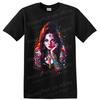 Cyberpunk Tattooed Woman T Shirt Neon Portrait Graphic Art Fashion Style Tee