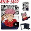 Jujutsu Kaisen Anime Wallet Vertical Snap Button Bifold Card Holder Coin Purse for Men Women 1pcs