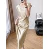 2026 New Spring Summer Elegant Silk Short Sleeve Dress for Women