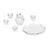 1:12   Tea Set Miniature Tea Cup Teapot Tray Decoration Kitchen Accessories