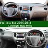For Kia Rio II Rio5 SX JB 2005-2011 Dashmat Dashboard Cover Trument Panel Protective Pad Dash Mat Anti-Dirt Proof Ornaments