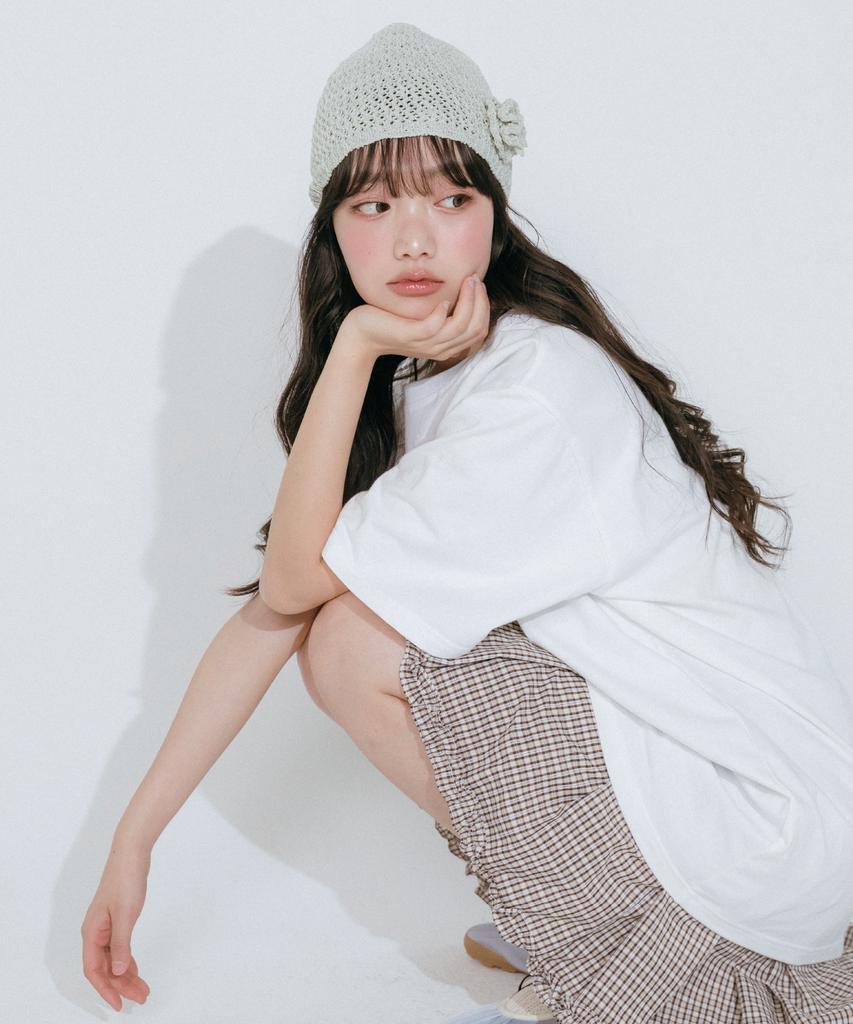 Mellotoli Rosé Crochet Knit Beanie (2 Colors)