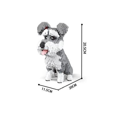 Cartoon Animal Building Blocks Creative Pet Dog Assembly Toy Diy Educational Puzzle Parent-Child Interactive Toy Gifts