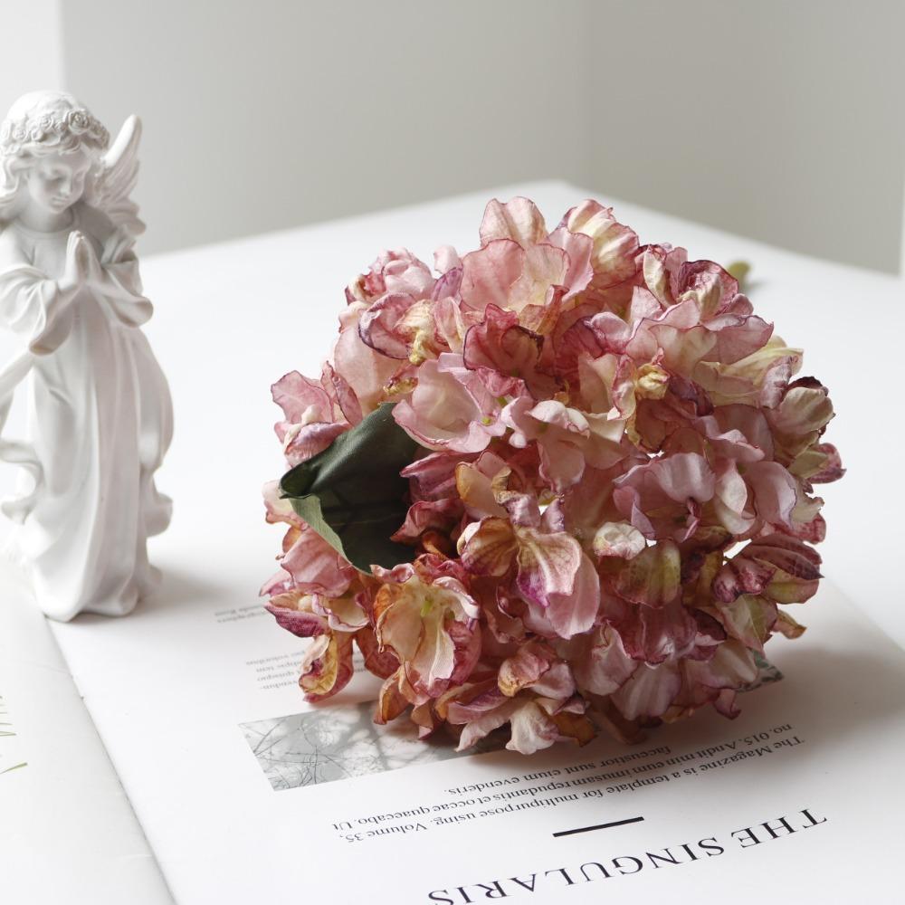 Seidenblumen Künstliche Blumen 10 Farben Hortensien-Strauß Exquisite Kunstblume Heim-Dekoration