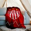 1PC Football Crest Heartbeat Printed Soft Flannel Blanket Throw for Adult Bedroom Living Room Sofa Camping Travel Fan gifts Christmas Gifts