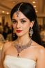 Touchstone Indian Jewelry Set for Women, Bollywood Gold Jewelry, Wedding Outfit Necklace Set, Earrings, Bridal, Maang Tikka Fancy Costume, Girls' Big