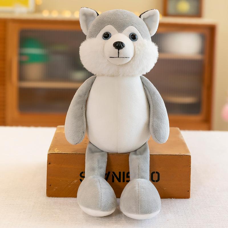 Cute Stuffed Doll Plush Toys Lifelike Lion Monkey Elephant Giraffe Raccoon Fox Forest Animals Plush Toy Birthday Gifts For Kids