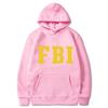 Hoodie Sleeved Long Hoodies Men Fbi Printing Men Womens Hoodies Tracksuits Jogger Pants Thick Warm Clothes Men Hoodie
