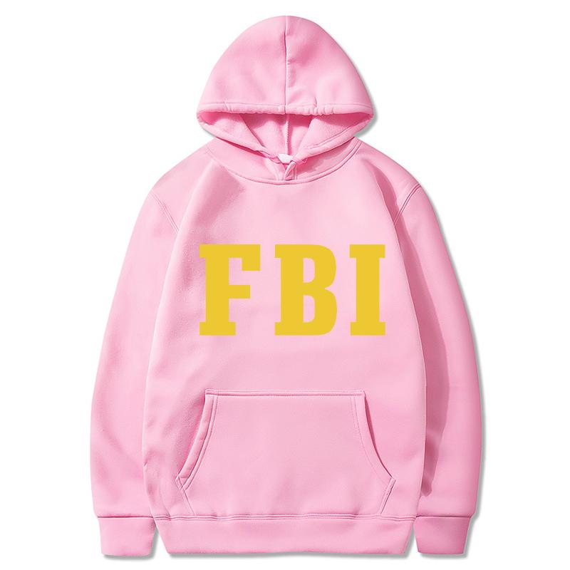 Hoodie Sleeved Long Hoodies Men Fbi Printing Men Womens Hoodies Tracksuits Jogger Pants Thick Warm Clothes Men Hoodie