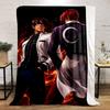 Two Fighters In Fiery Standoff Print Blanket Soft and Cozy Perfect for the Living Room Bed Sofa or a Nap,gift