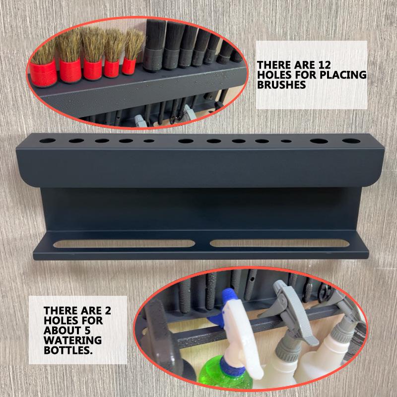 2-in-1 Car Detail & Spray Bottle Holder - Garage Tool Storage Rack