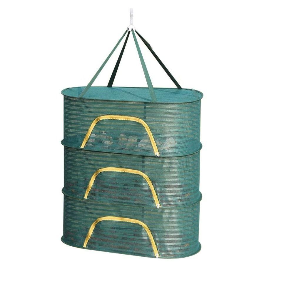Folding Drying Net Storage Hanging Drying Rack Hanging Drying Net Herb Dryer Mesh  Household