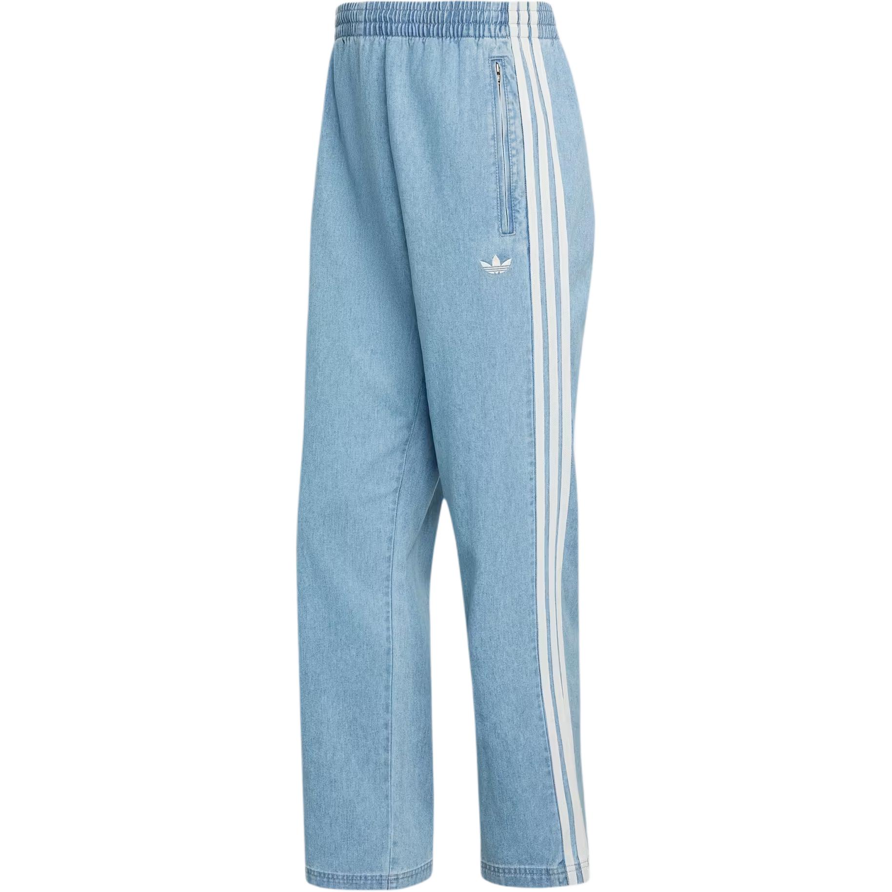 Adidas Originals Fb Denim Loose Striped Straight Leg Jeans Men bottoms KX1195 M