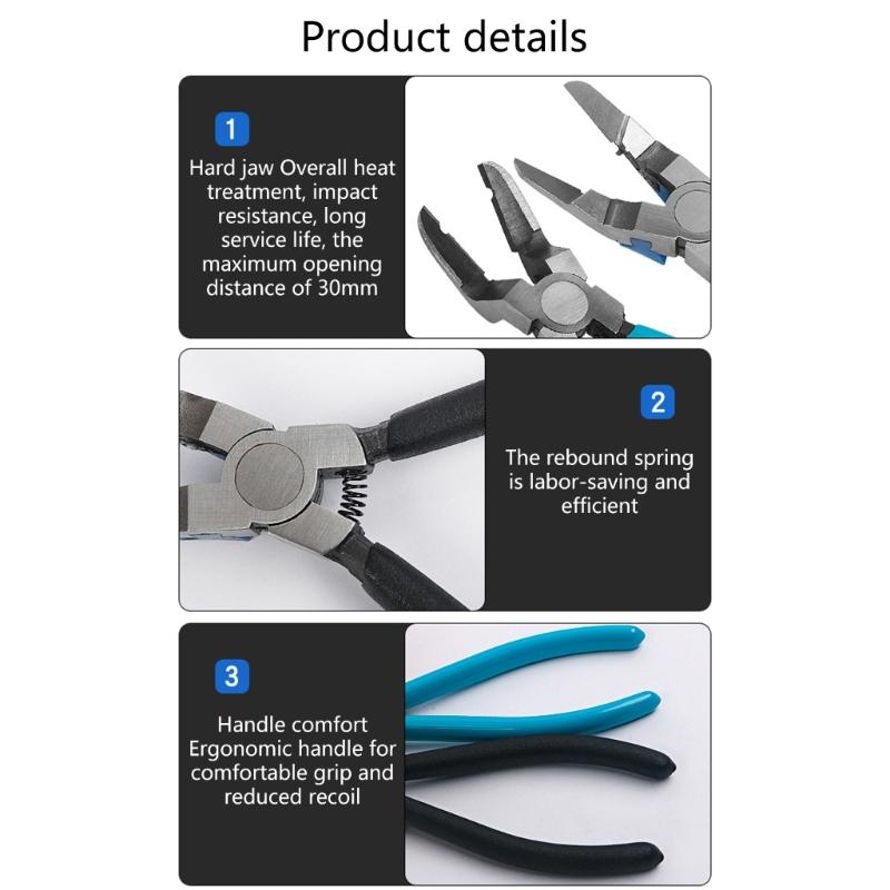 Szczypce do zacisków panelowych, szczypce do usuwania elementów złącznych listew samochodowych, narzędzia do zaciskania paneli drzwi samochodowych, nity, podważacz do napraw samochodowych