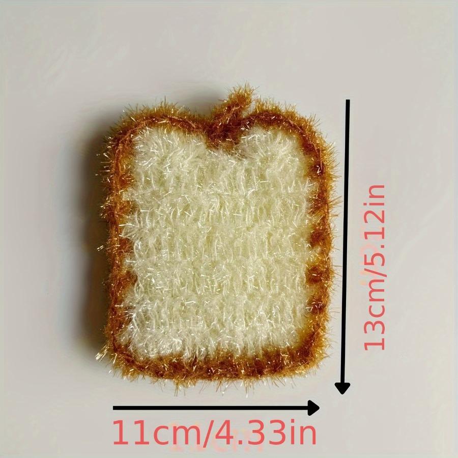 Hand Crocheted Bread Dish Towel Double Sided Kitchen Scrubber Drying Cloth Absorbent Eco-Friendly Christmas Gift for Home Bakers